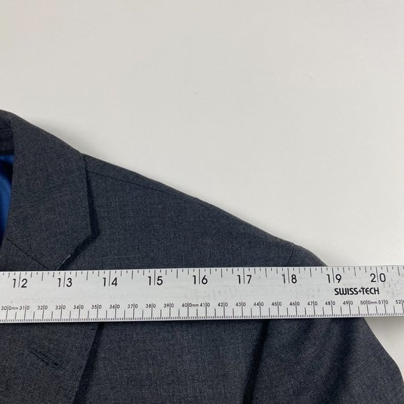 Brooks Brothers Regent Fit Blazer Sport Coat Men's 42L Fits 40 L Gray Barberis - Picture 11 of 15